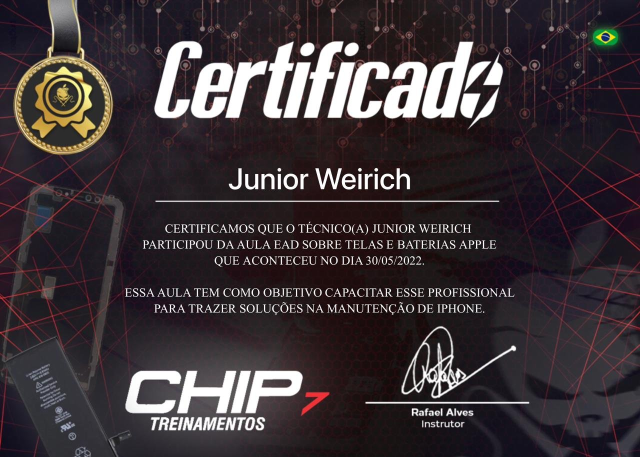 Certificado iTechLab - Especialização em reparo Apple 3